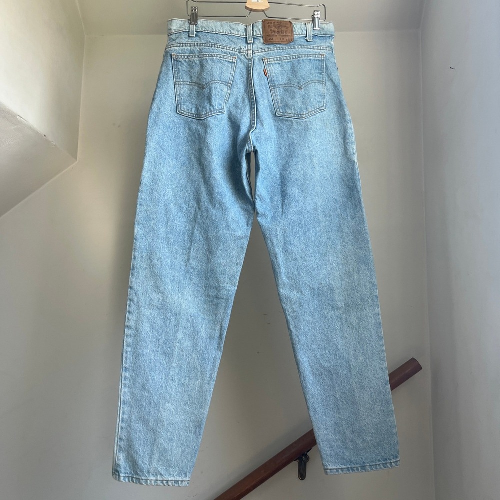 Vintage Levis 550 Orange Tab Jeans 36x32 Light Wash Relaxed Fit Baggy‎ USA 90s